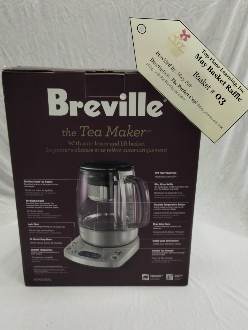 photograph of a Breville countertop tea maker in the box