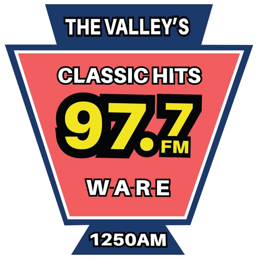 The Valley's Classic Hits 97.7FM 1250AM W.A.R.E Radio Logo